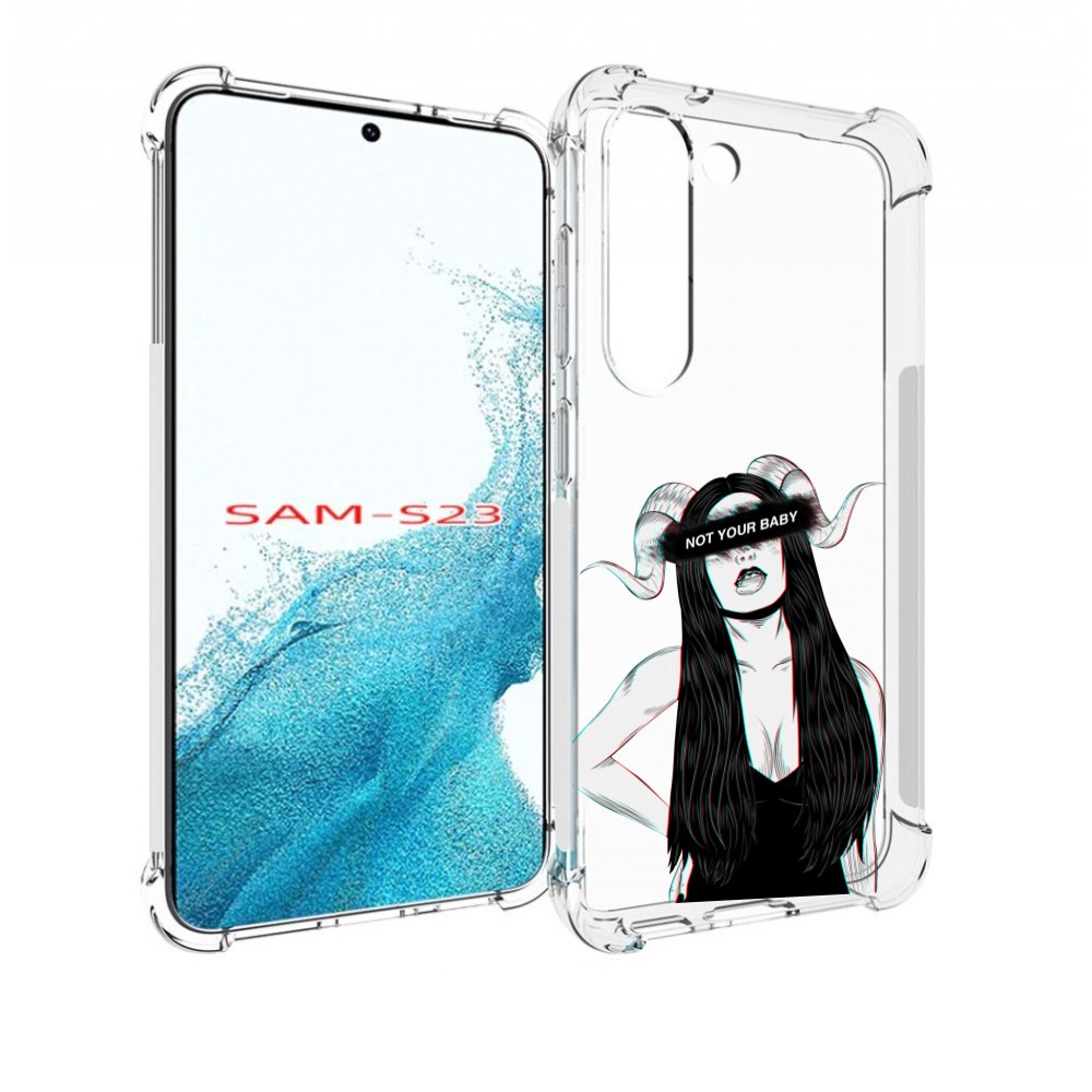

Чехол Mypads Not-Your Для Samsung Galaxy S23, Прозрачный, Tocco