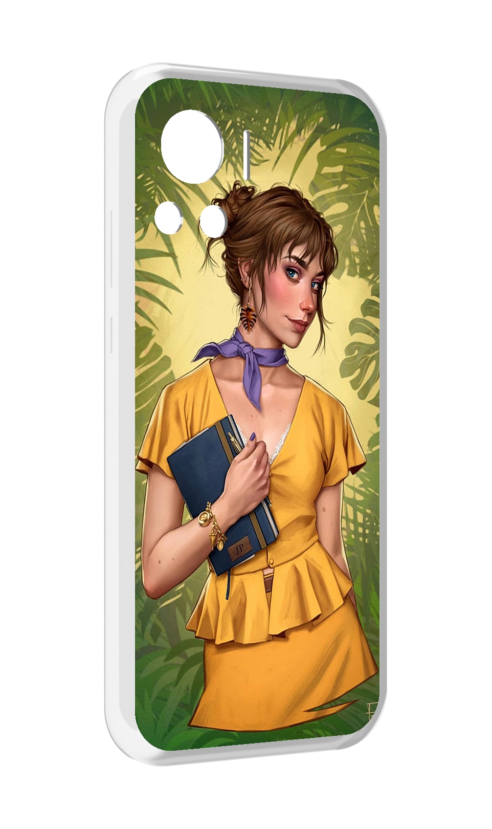 

Чехол MyPads девушка-в-зелени женский для Motorola Edge 30 Ultra, Прозрачный, Tocco