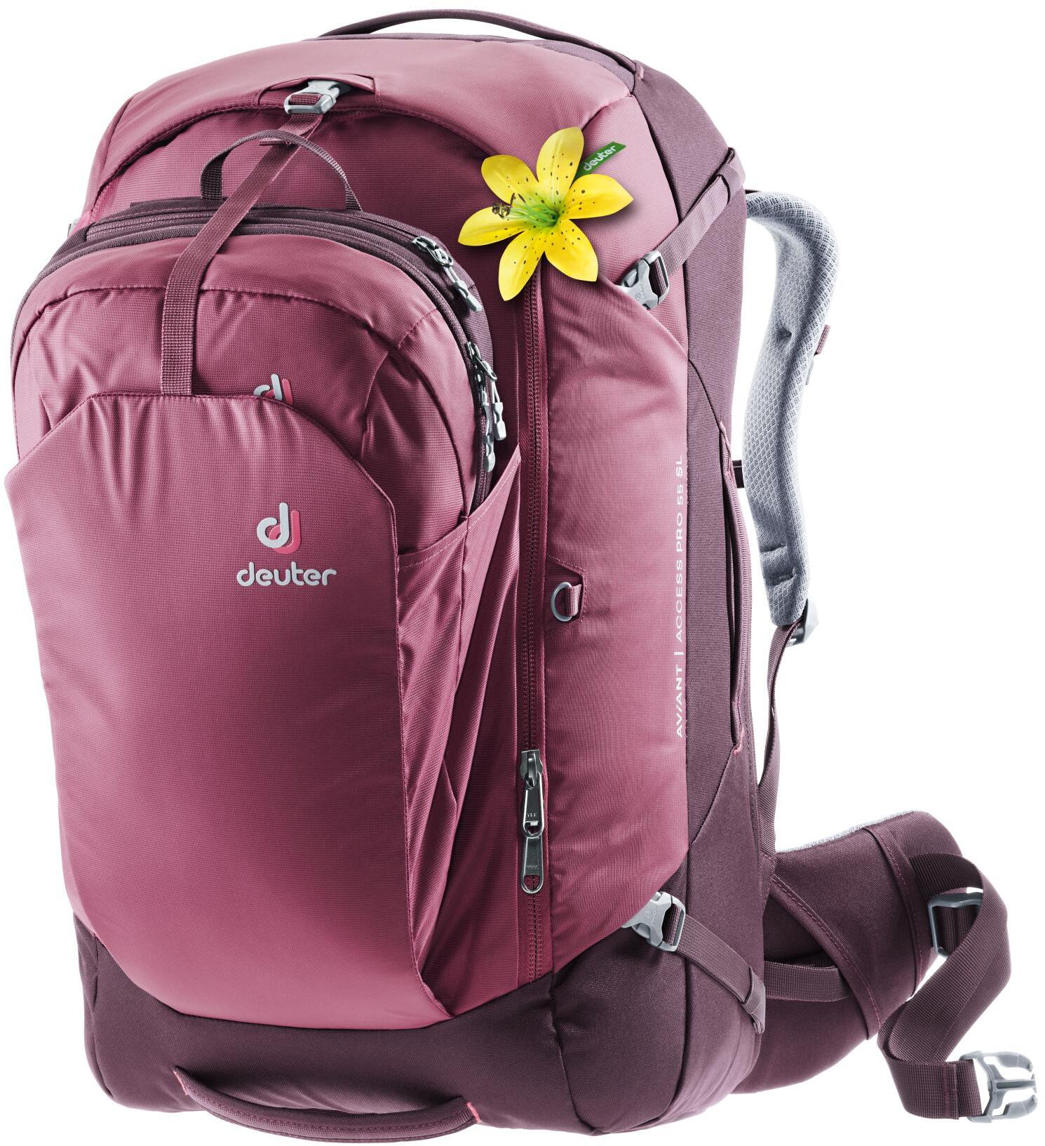 фото Рюкзак треккинговый deuter aviant access 55 л maron/aubergine