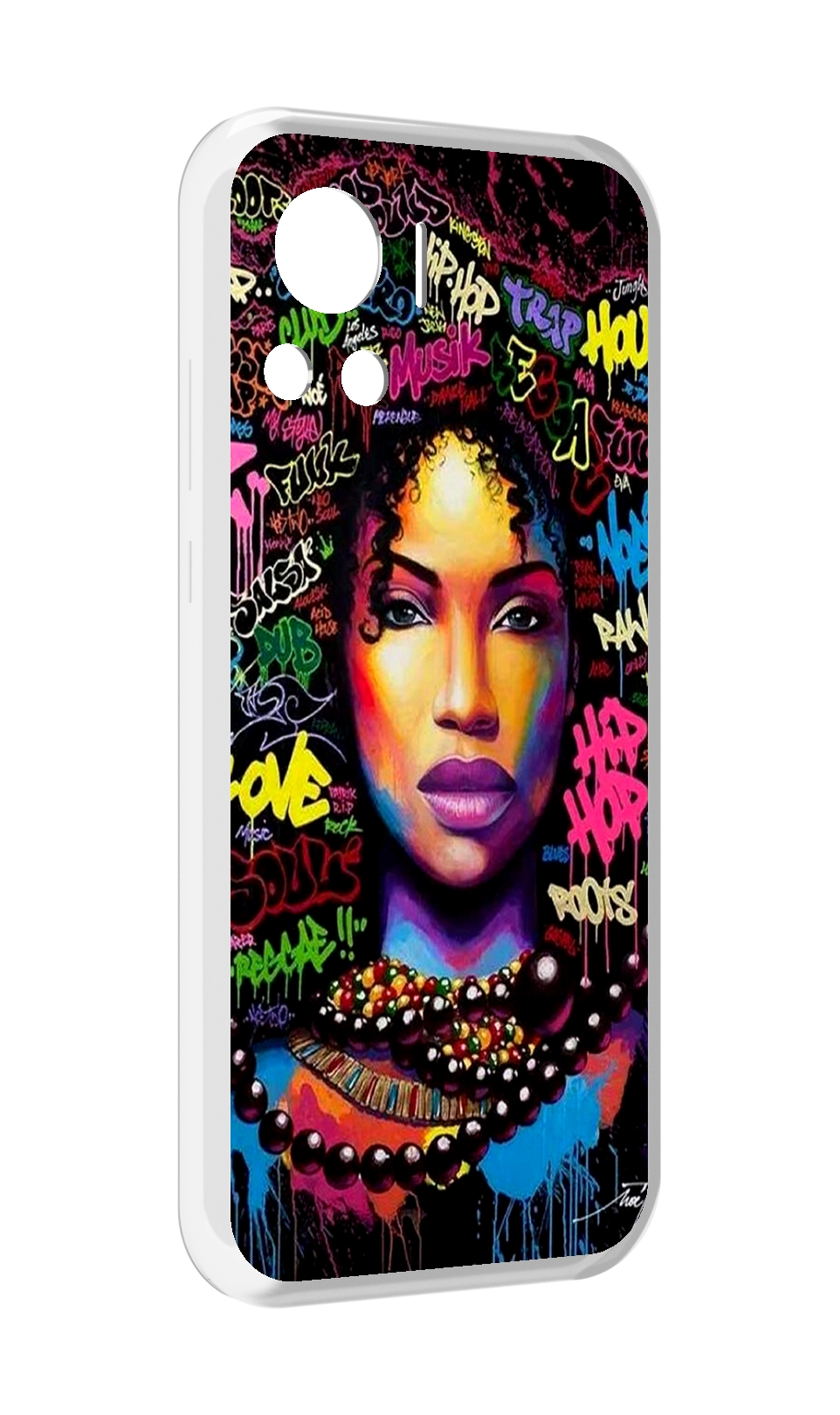 

Чехол MyPads девушка-в-граффити женский для Motorola Edge 30 Ultra, Прозрачный, Tocco