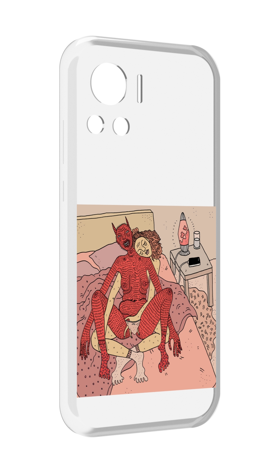 

Чехол MyPads девушка-без-кожи для Motorola Edge 30 Ultra, Прозрачный, Tocco