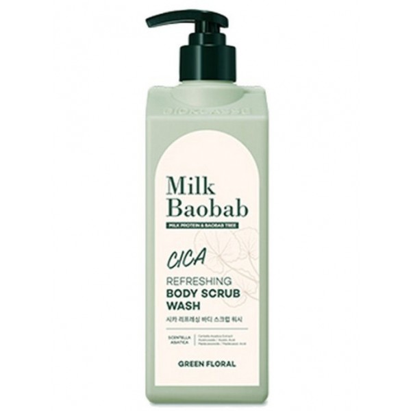 Гель-скраб для душа, MILK BAOBAB, cica body scrub wash, 500 мл