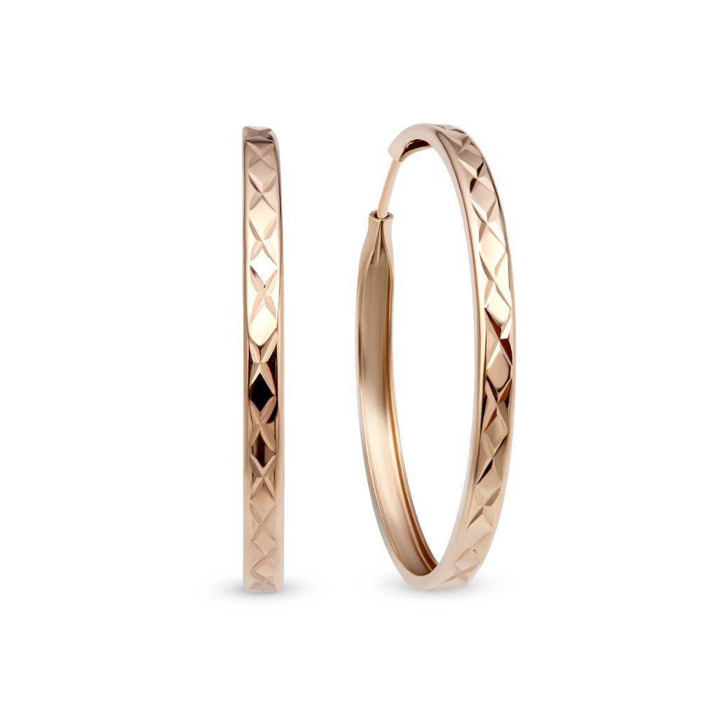

Серьги из серебра без вставки 585Gold 702007181, 702007181