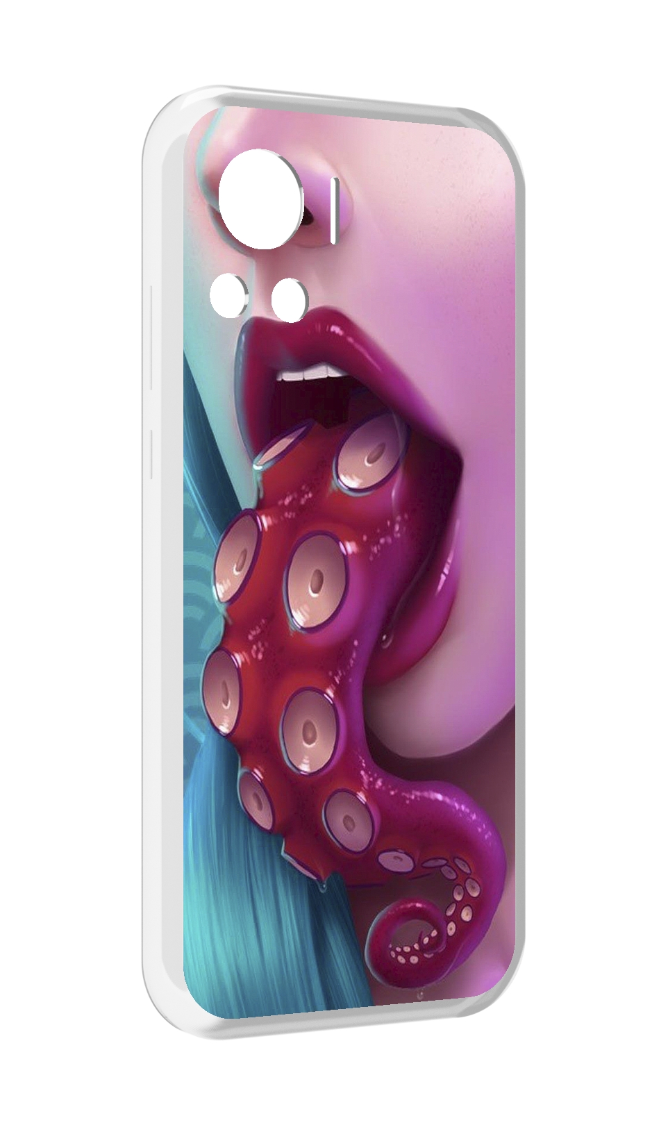 

Чехол MyPads девушка с щупальцой женский для Motorola Edge 30 Ultra, Прозрачный, Tocco