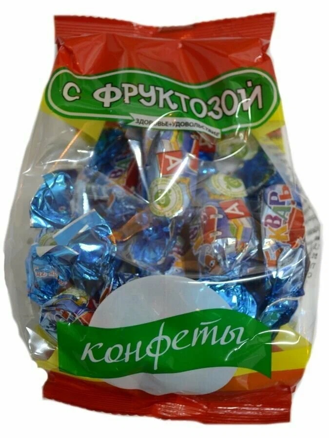 Конфеты Покровск Занимательный букварь, на фруктозе, 185 г х 2 шт