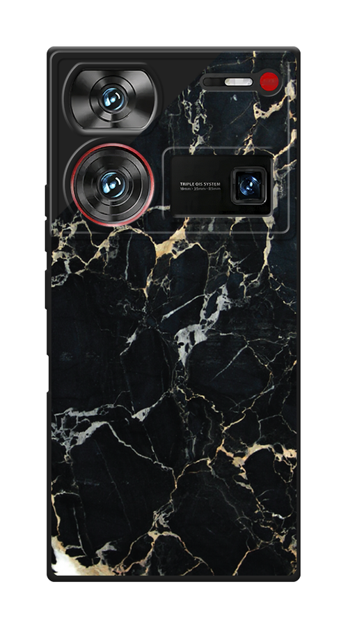 

Чехол Awog на ZTE Nubia Z60 Ultra "Черный мрамор уголок", Черный;золотистый, 136752-1