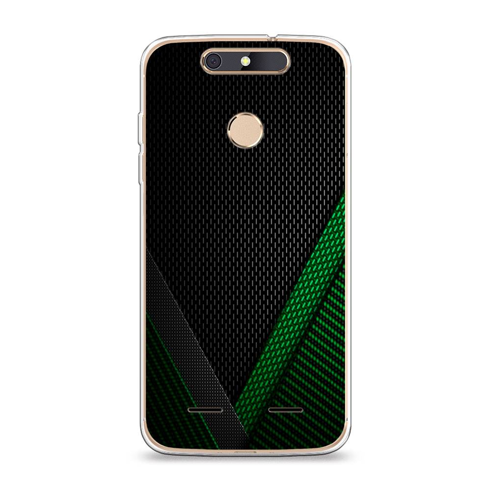

Чехол Awog на ZTE Blade V8 mini / ЗТЕ Блэйд V8 mini "Зеленый карбон", 131950-3
