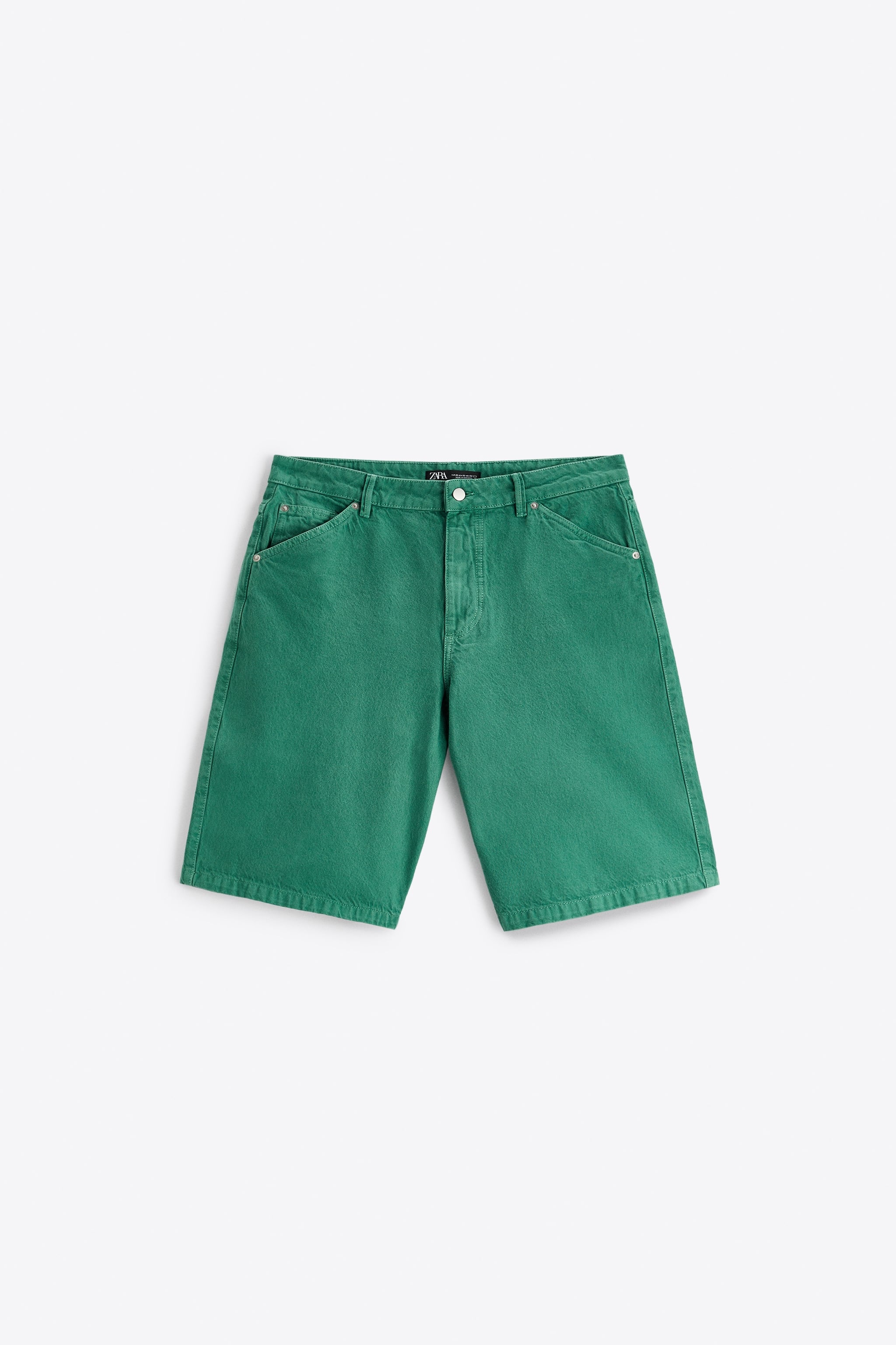 

Шорты мужские ZARA 06917491 зеленые 38 RU (доставка из-за рубежа), Зеленый, 06917491