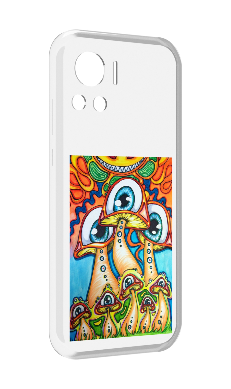 

Чехол MyPads грибы с глазами для Motorola Edge 30 Ultra, Прозрачный, Tocco