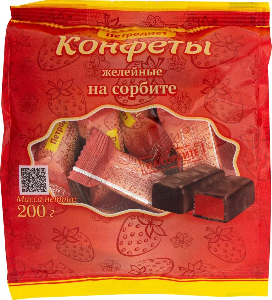 Конфеты Петродиет, желейные на сорбите, 200 г х 2шт