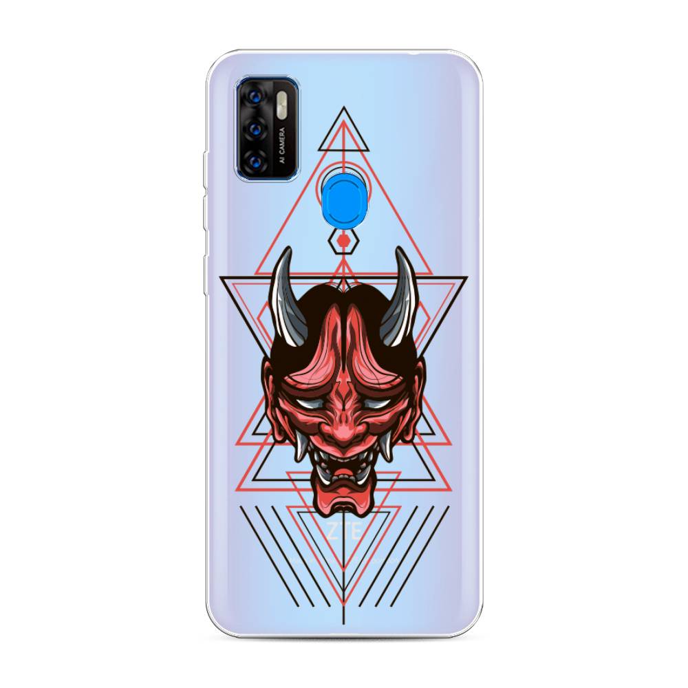 

Чехол на ZTE Blade A7s 2020 "Hanya Oni mask", Серый;красный;черный, 133950-4