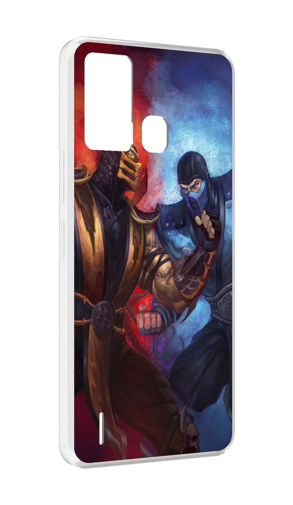 

Чехол MyPads Mortal Kombat art для ITEL S16 / ITEL Vision 1 Pro, Прозрачный, Tocco