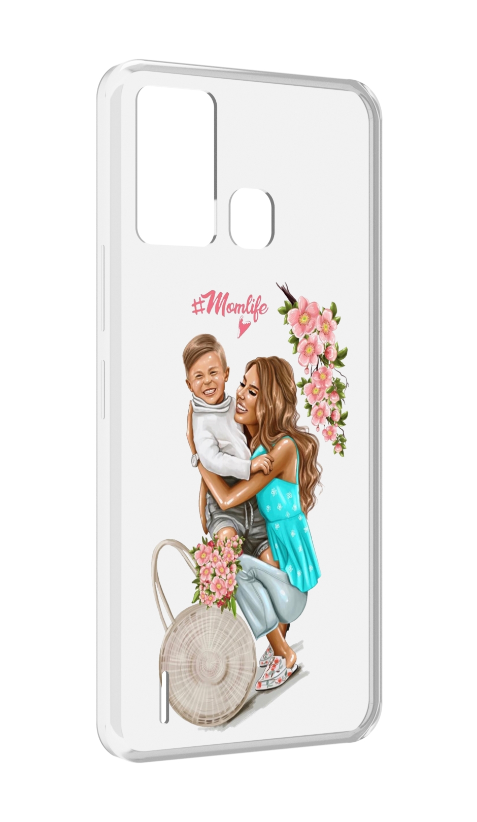 

Чехол MyPads Momlife для ITEL S16 / ITEL Vision 1 Pro, Прозрачный, Tocco