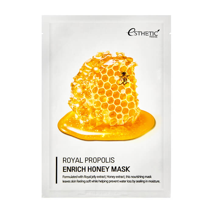 фото Тканевая маска для лица esthetic house royal propolis enrich honey mask 25 мл