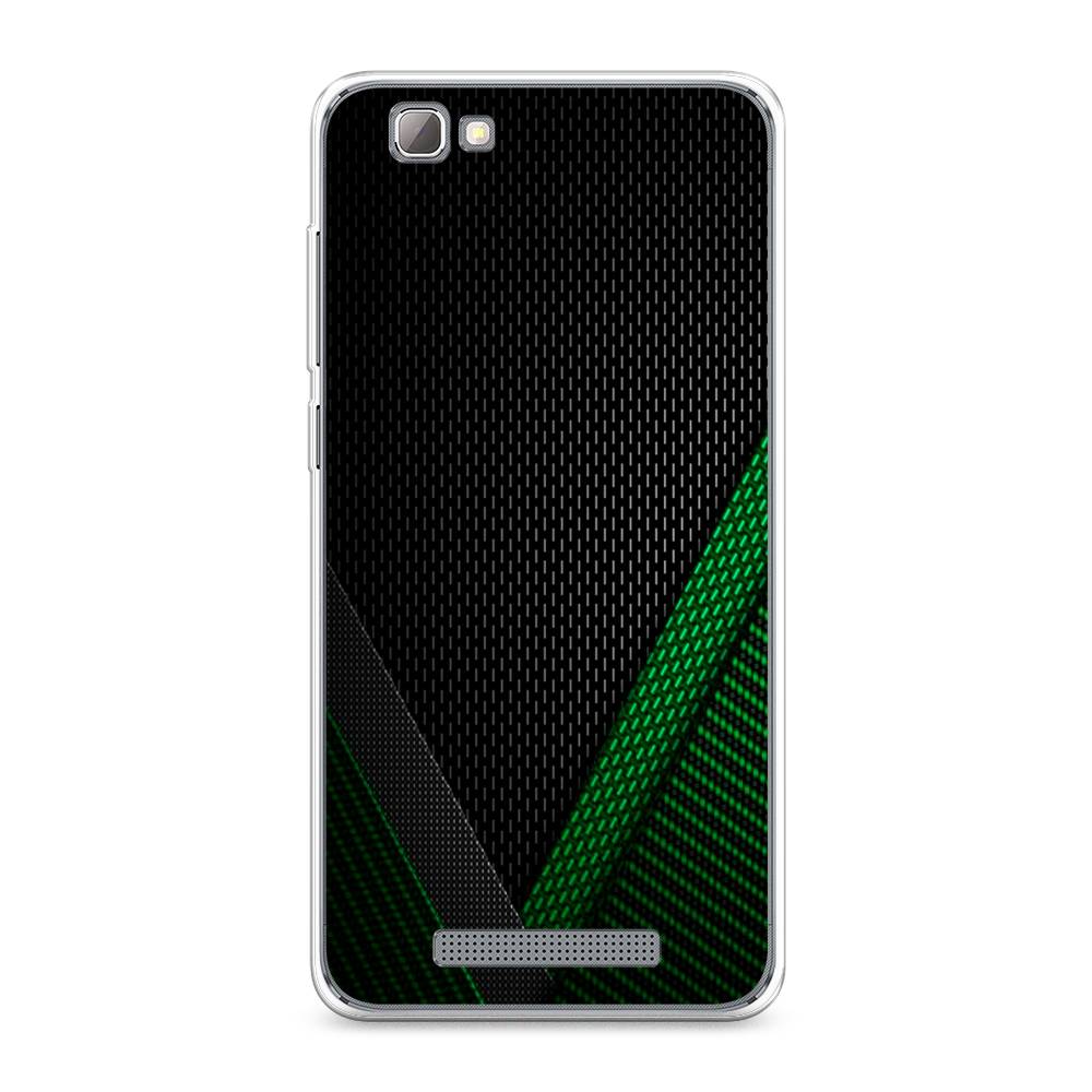 

Чехол Awog на ZTE Blade A610 / ЗТЕ Блэйд A610 "Зеленый карбон", Разноцветный, 130950-3