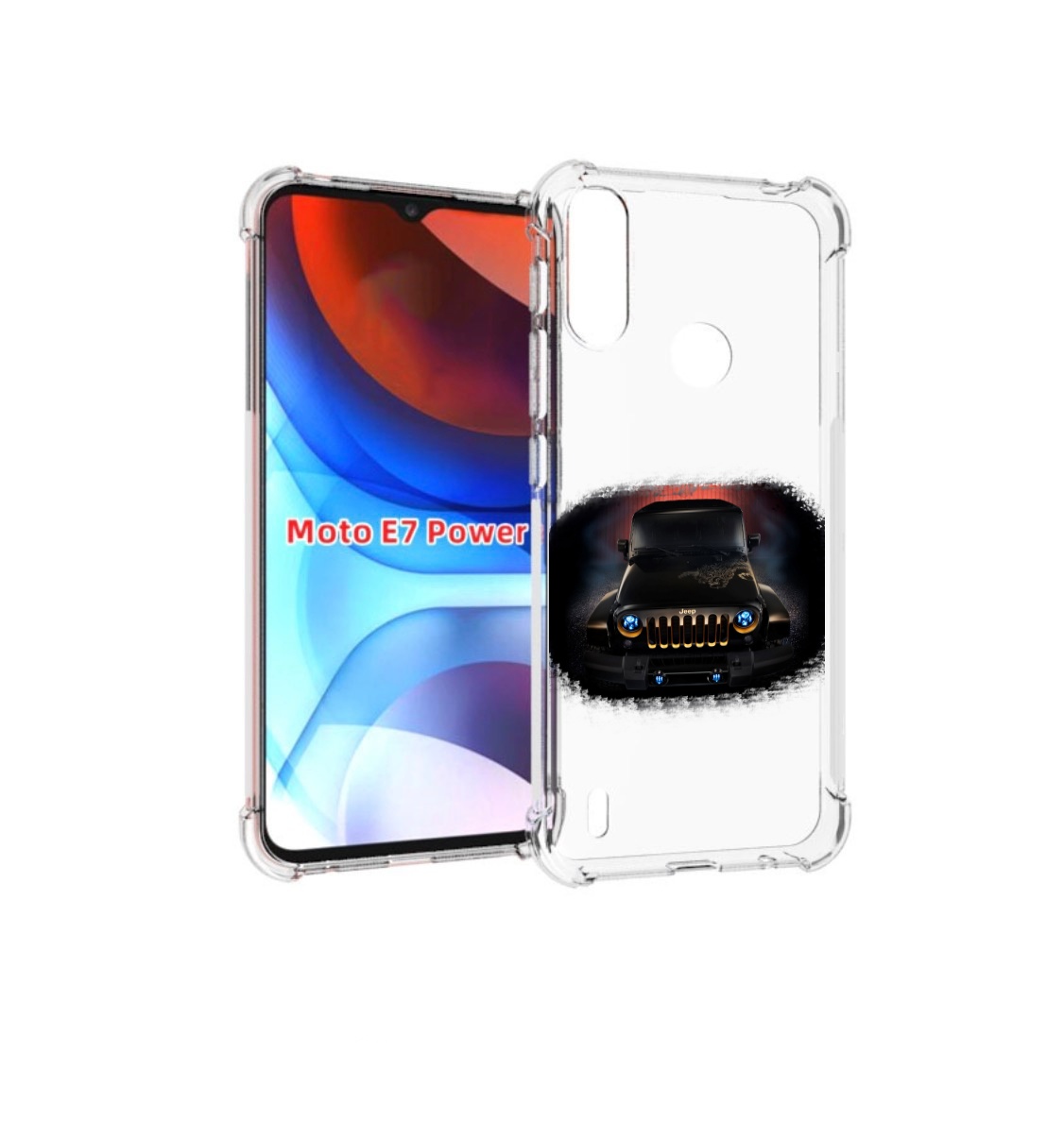 

Чехол MyPads jeep 2 для Motorola Moto E7 Power, Прозрачный, Tocco