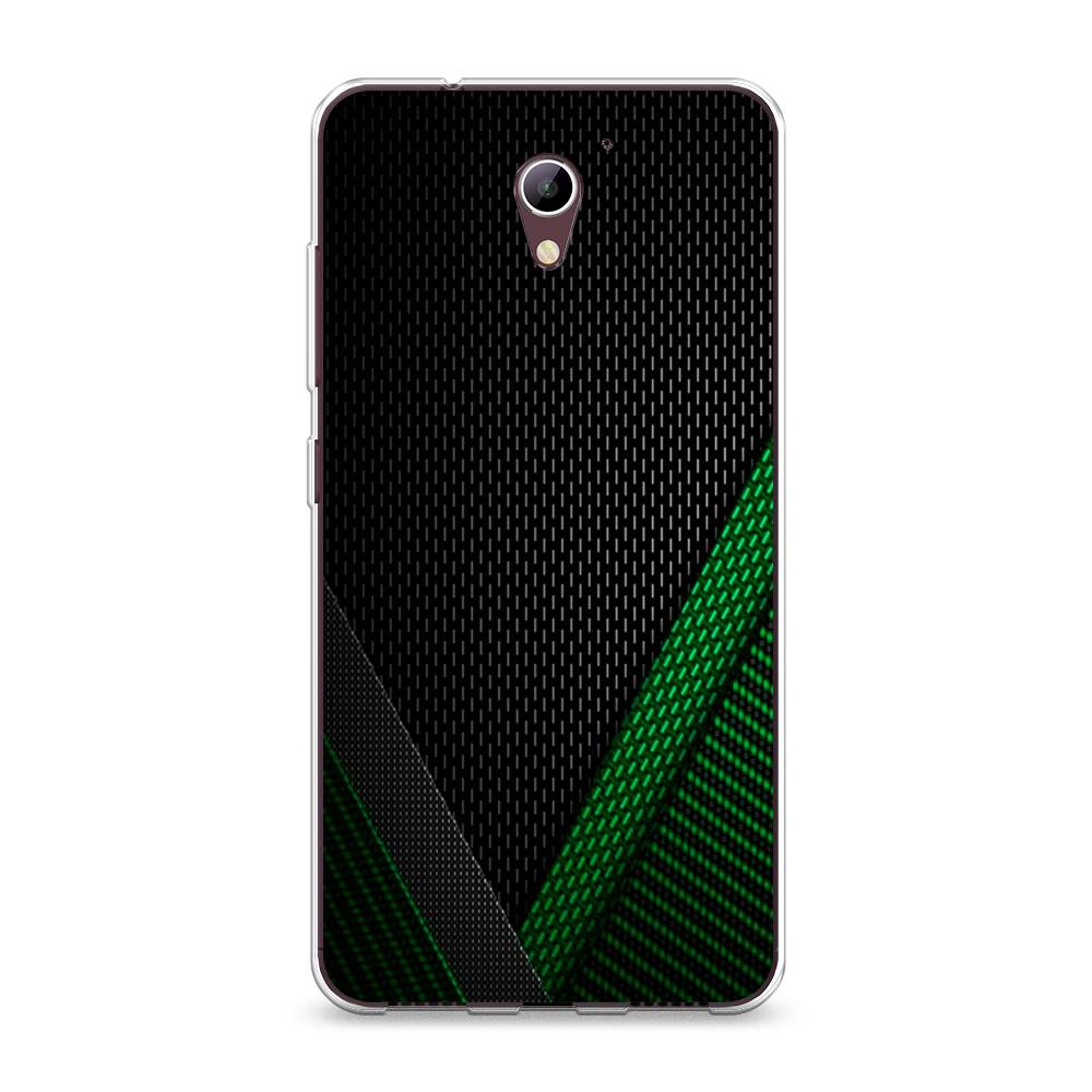 

Чехол Awog на ZTE Blade A510 / ЗТЕ Блэйд A510 "Зеленый карбон", Разноцветный, 130150-3