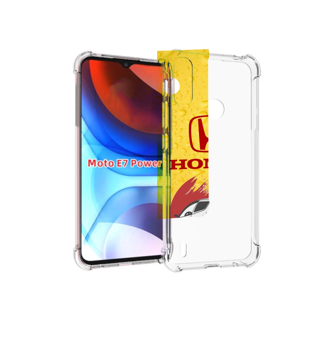 

Чехол MyPads honda-motor для Motorola Moto E7 Power, Прозрачный, Tocco