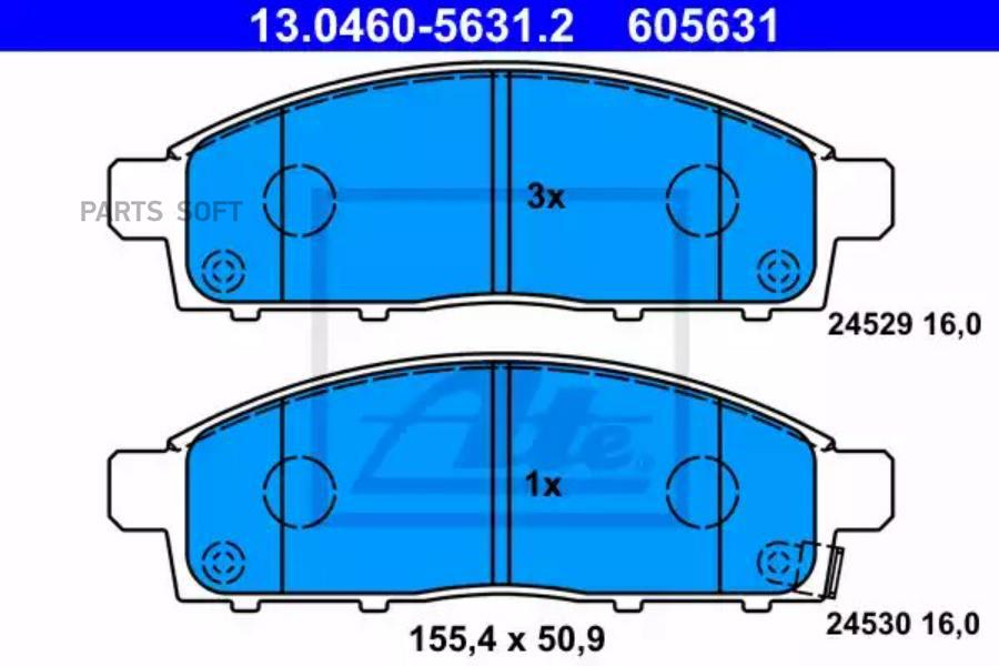 

Колодки тормозные дисковые передн, MITSUBISHI: L 200 2.5 DI-D/2.5 DI-D/2.5 DI-D 4WD/2.5 DI