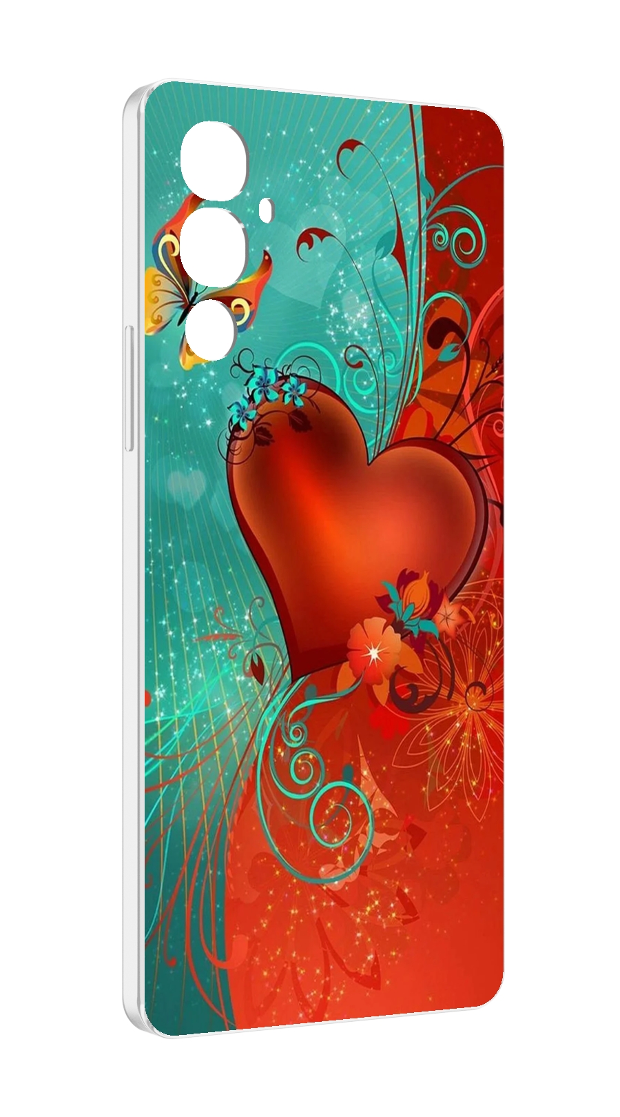 

Чехол MyPads красивые-яркие-сердечки для Tecno Pova 4, Прозрачный, Tocco