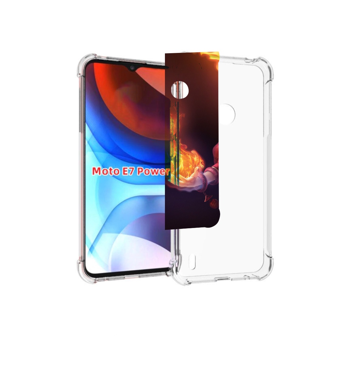 

Чехол MyPads dota 2 Lina для Motorola Moto E7 Power, Прозрачный, Tocco
