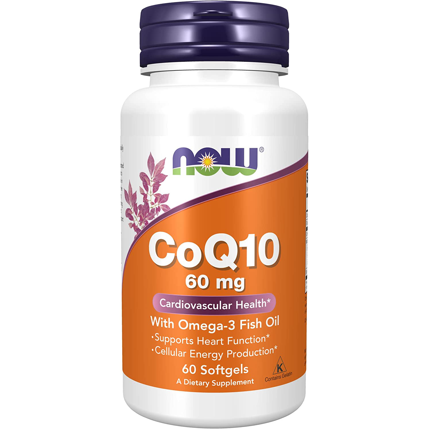 Биодобавки NOW CoQ10 60 mg with Omega-3 60 гел.капс., Биодобавки NOW CoQ10 60 mg with Omega-3 капсулы 60 шт.  - купить