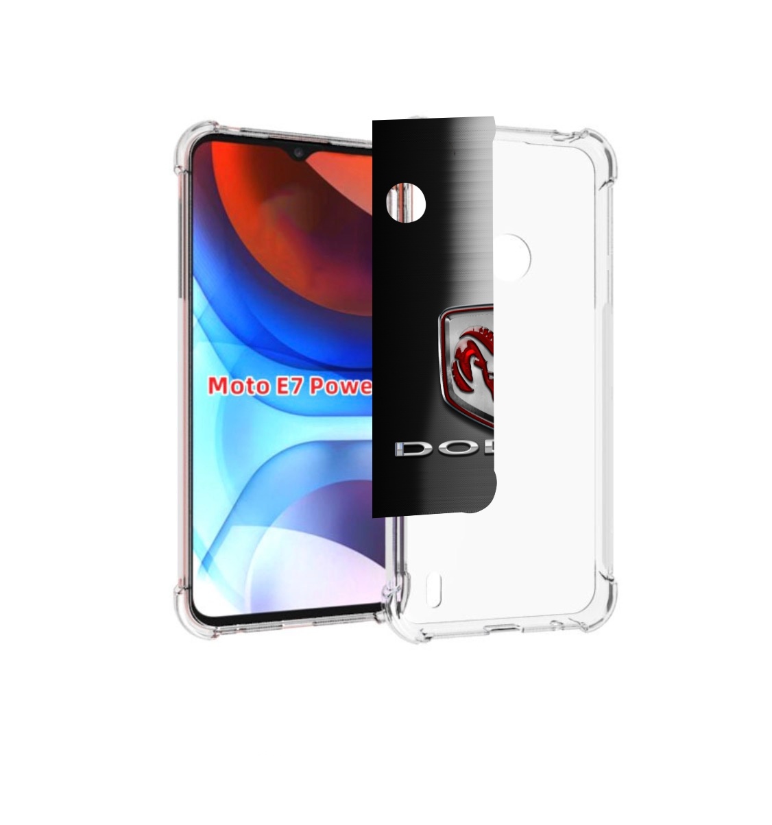 Чехол MyPads dodge 1 мужской для Motorola Moto E7 Power