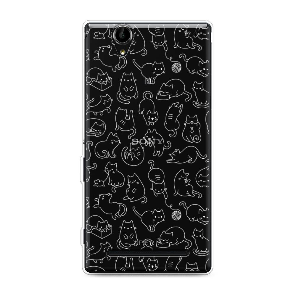

Чехол Awog на Sony Xperia T2 Ultra "Шкодливые котики", Разноцветный, 50950-2