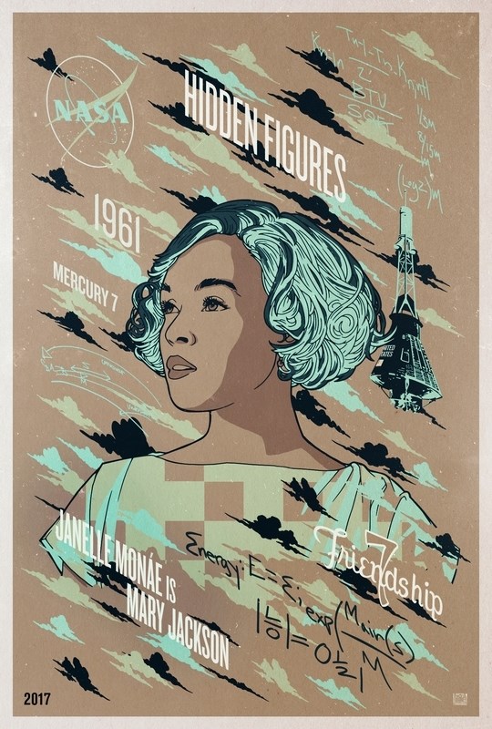 

Постер к фильму "Скрытые фигуры" (Hidden Figures) Оригинальный 43,2x63,5 см