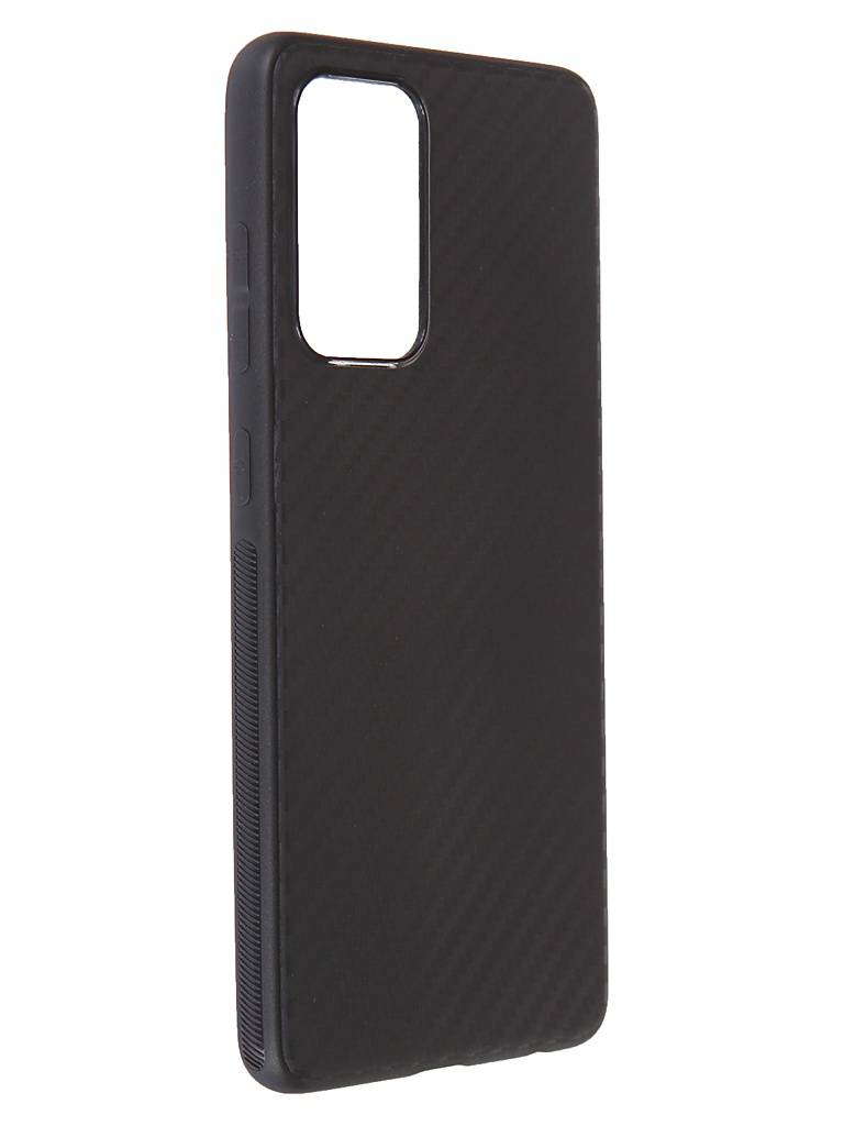 фото Чехол brosco для samsung galaxy a52 carbon silicone black ss-a52-carbone-black