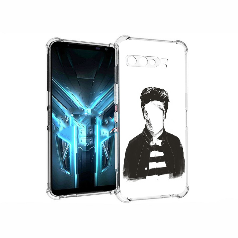 

Чехол MyPads Tocco для Asus ROG Phone 3 скелет, Прозрачный, Tocco