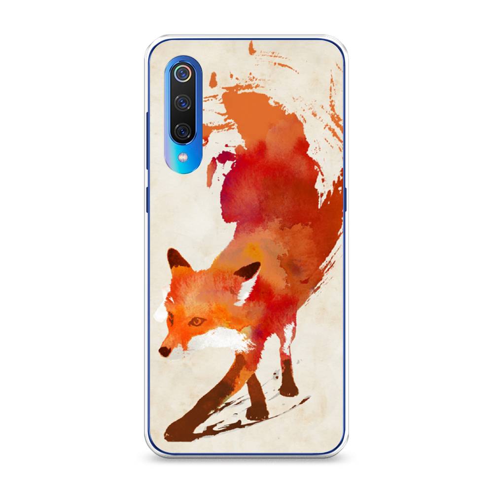 фото Силиконовый чехол "лиса" на xiaomi mi 9 awog