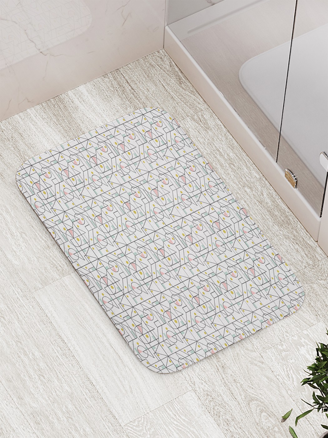 

Коврик противоскользящий для ванной, сауны, бассейна, 77х52 см bath_80452 JoyArty