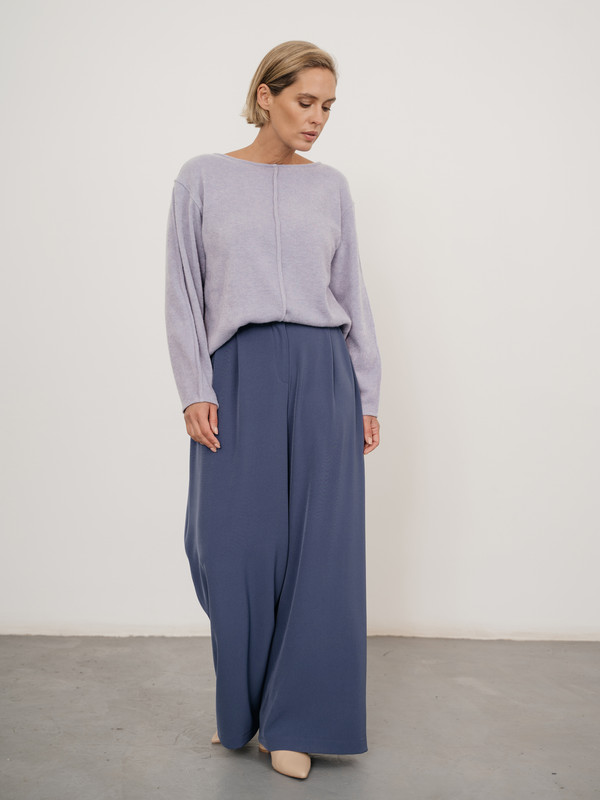 Брюки женские Модный дом Виктории Тишиной Келли синие 44 RU