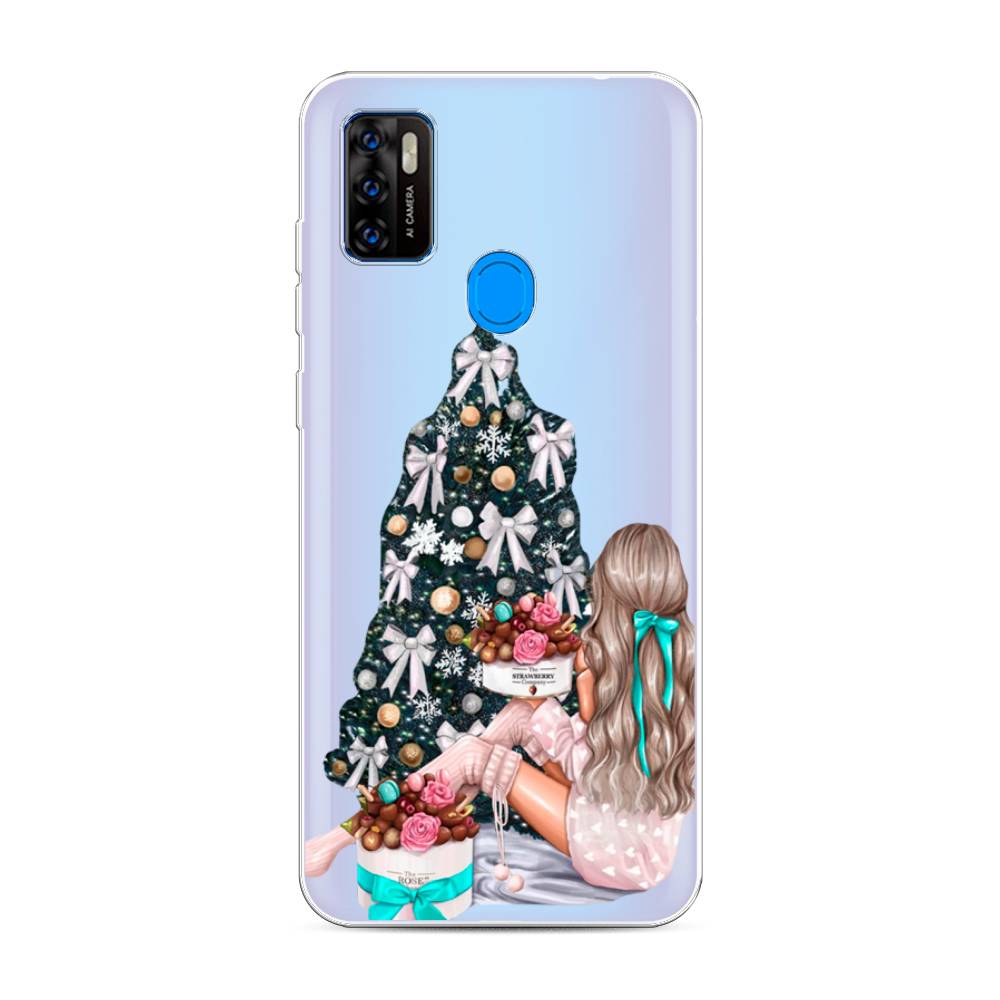 

Чехол на ZTE Blade A7s 2020 "New Year", Зеленый;бежевый;голубой, 133950-5