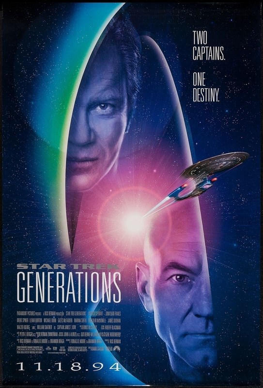 

Постер к фильму "Звездный путь 7: Поколения" (Star Trek Generations) A3