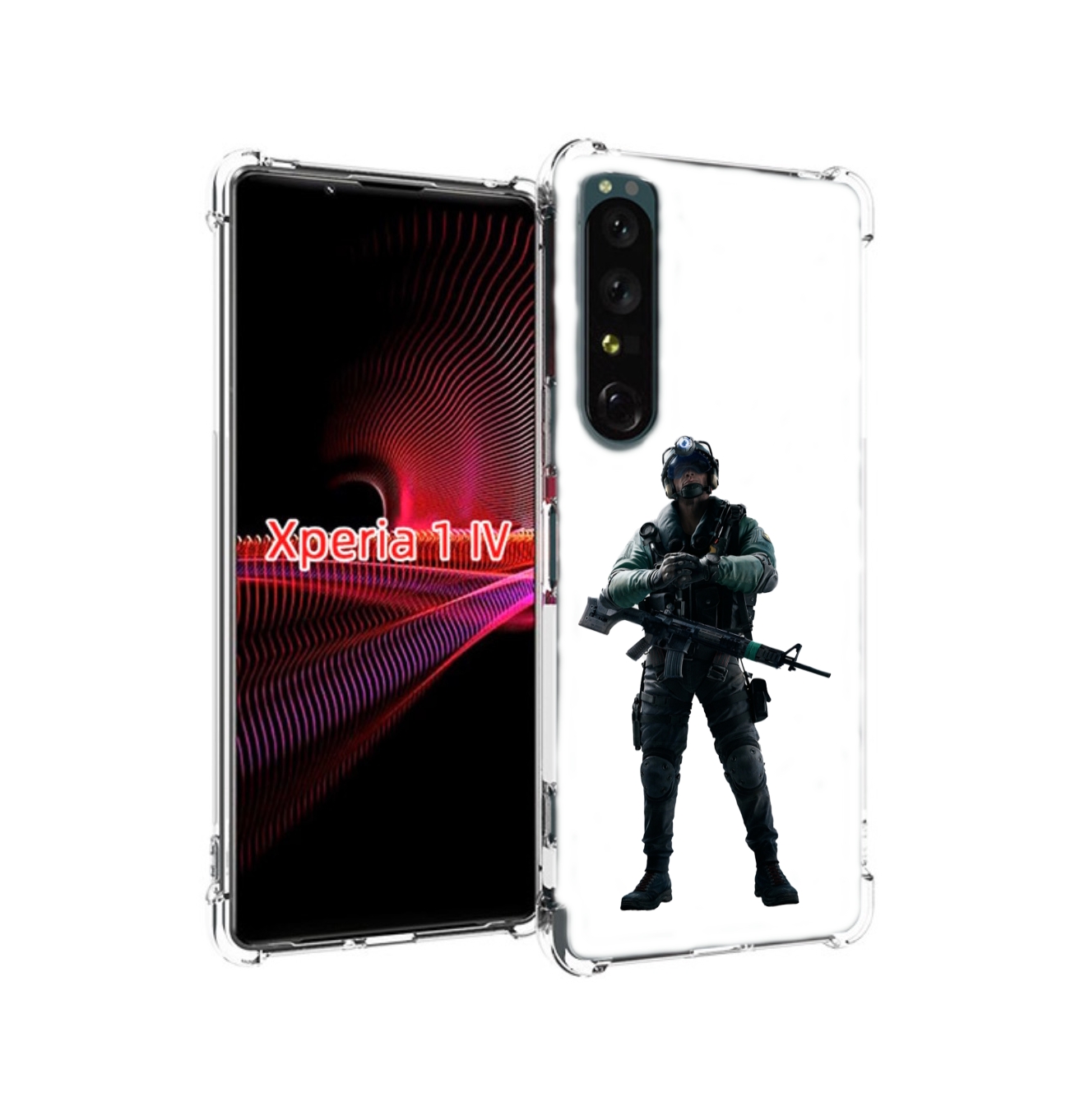 

Чехол Накладка Mypads Tom-Clancy'S-Rainbow-Six-2 для Sony Xperia 1 IV, Прозрачный, Tocco