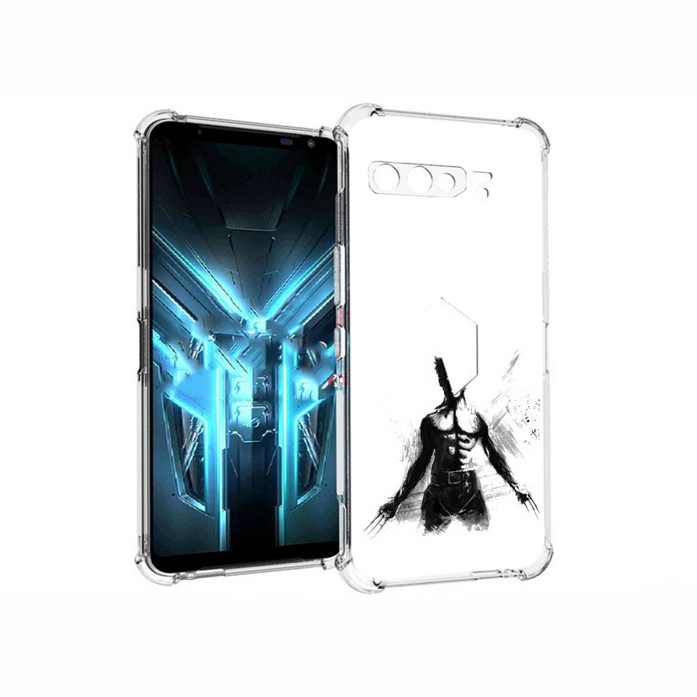 

Чехол MyPads Tocco для Asus ROG Phone 3 росомаха, Прозрачный, Tocco