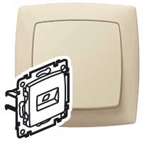 

SUNO Розетка компьютерная RJ45 в рамку бежевая | код 774672 | Legrand ( 1шт. ), Бежевый