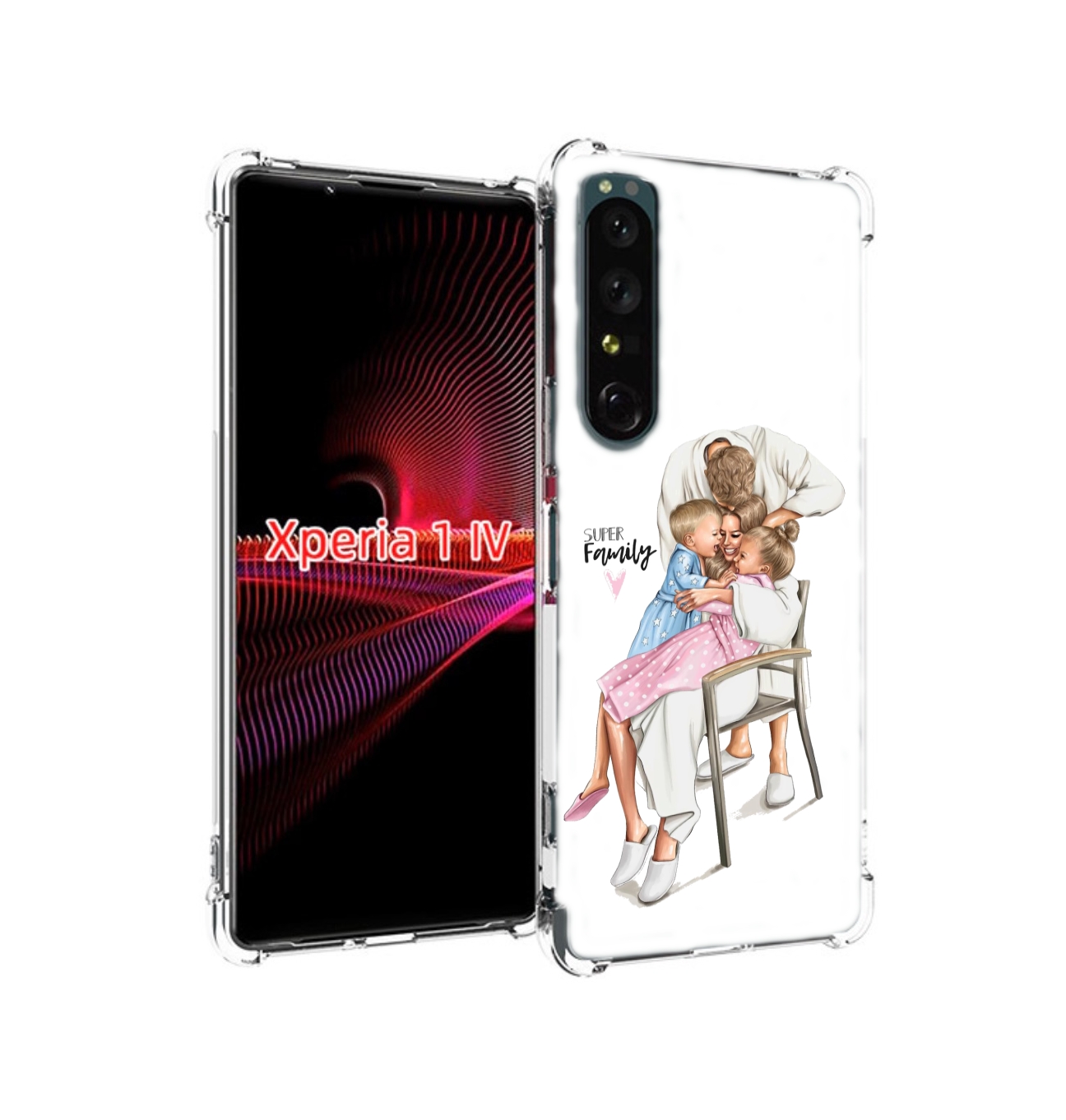 

Чехол накладка MyPads Super-family для Sony Xperia 1 IV, Прозрачный, Tocco