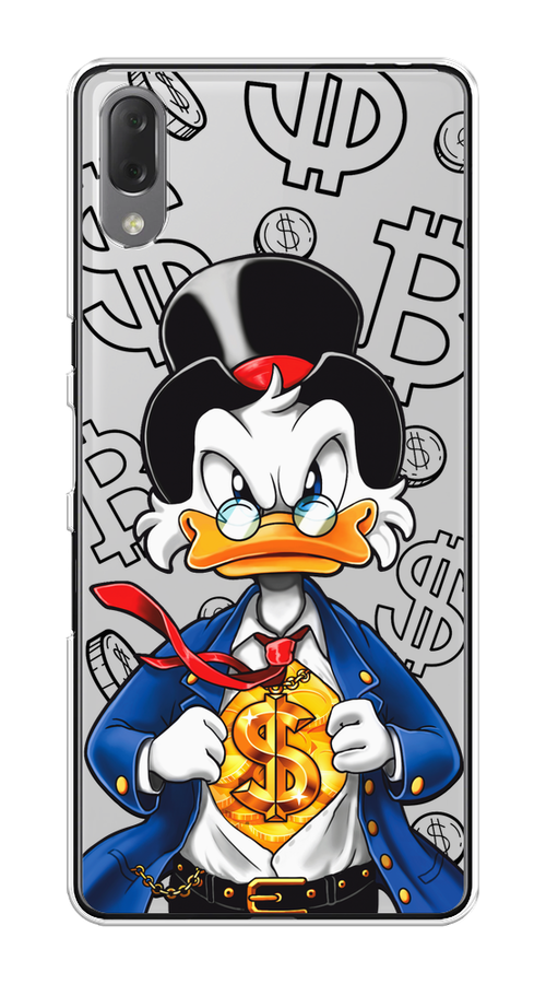 

Чехол на Sony Xperia L3 "Scrooge Goldman", Черный;белый;синий, 54450-1