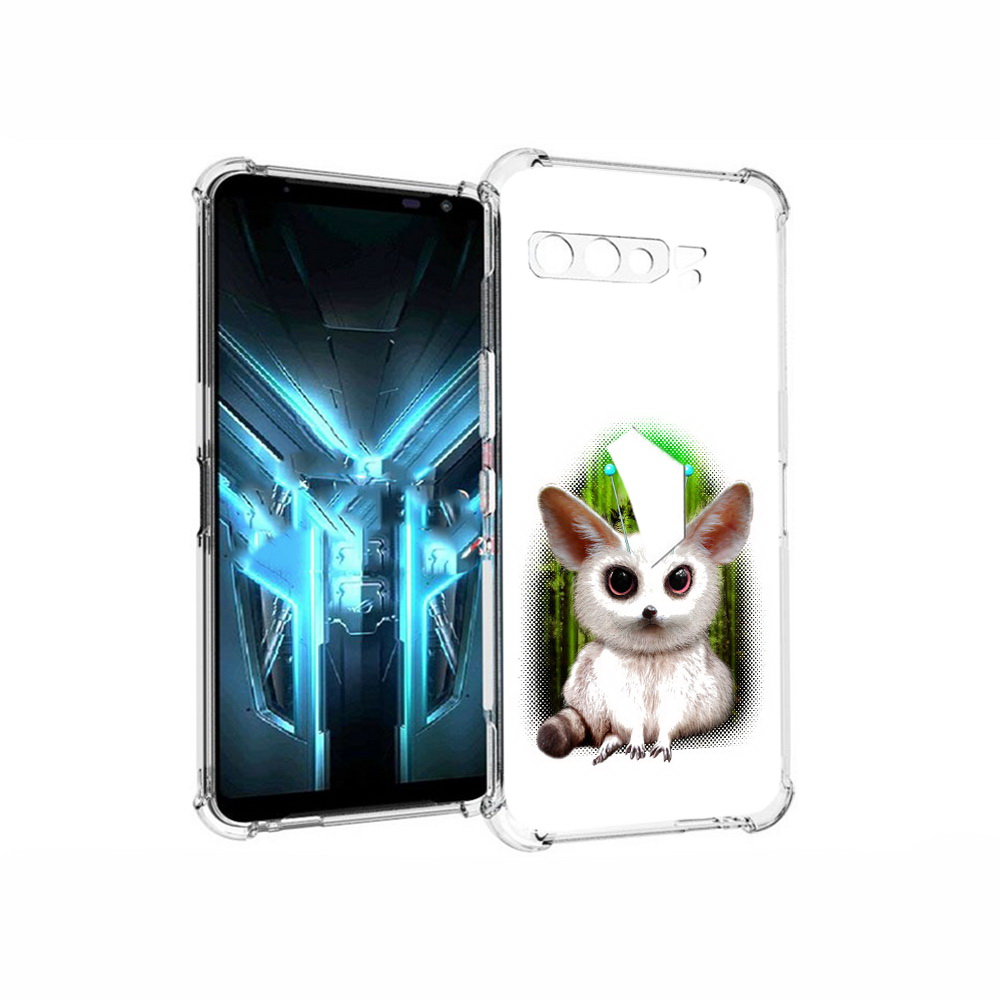 

Чехол MyPads Tocco для Asus ROG Phone 3 пушистое животное, Прозрачный, Tocco