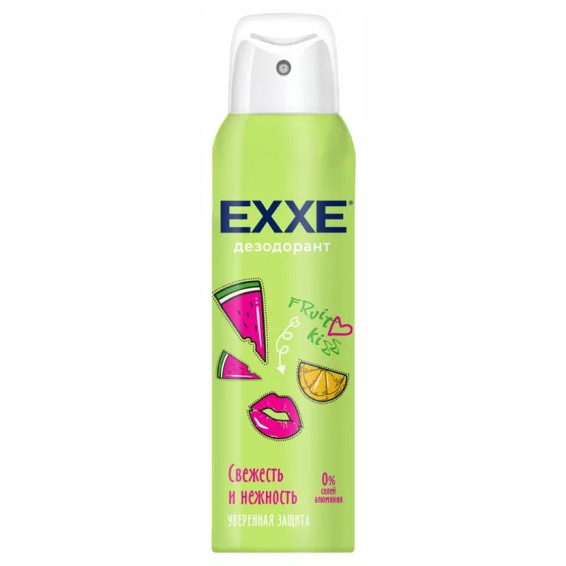 Дезодорант Exxe Fruit kiss спрей женский, свежесть и нежность, 150 мл