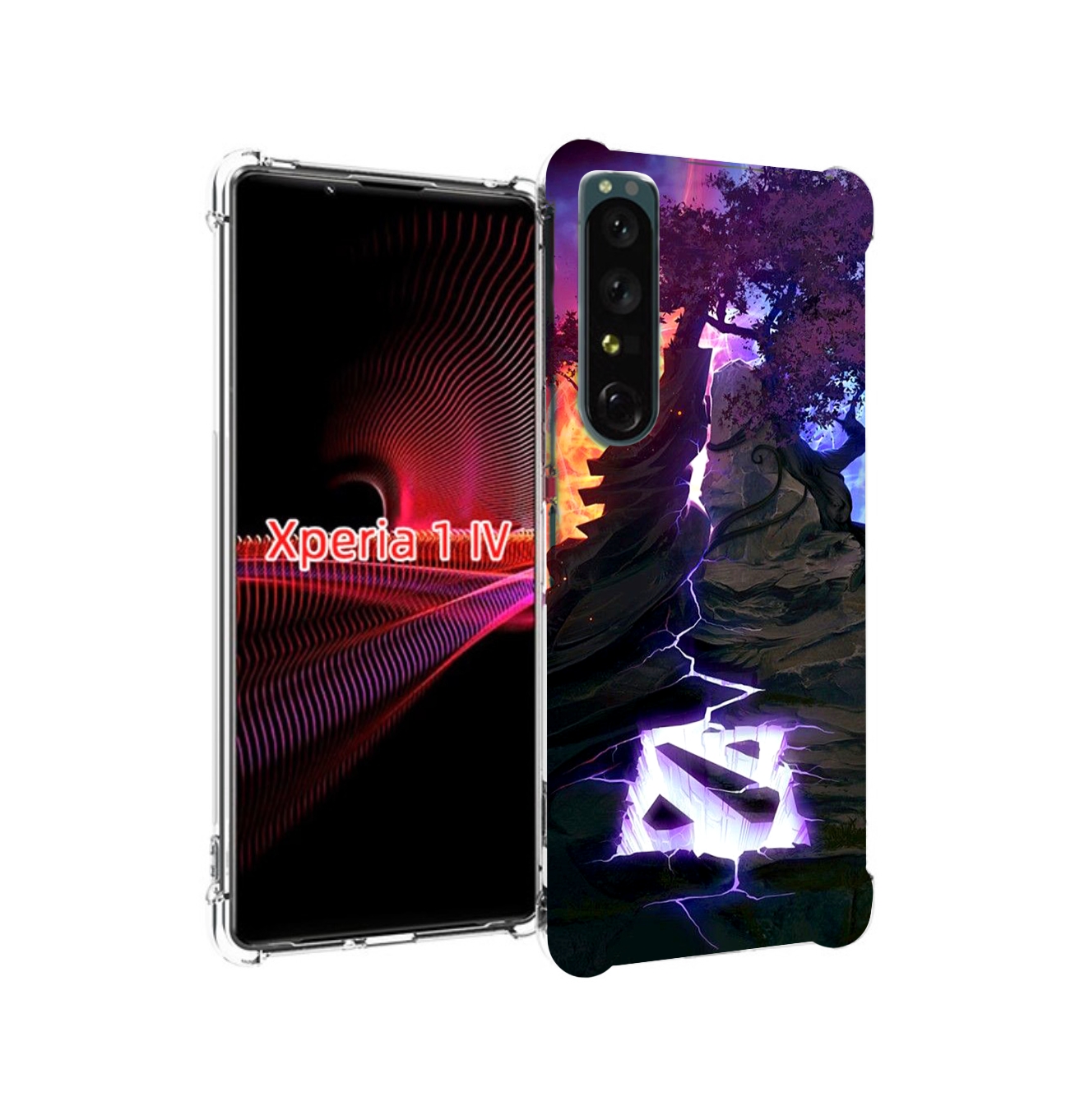 

Чехол накладка MyPads dota 2 логотип для Sony Xperia 1 IV, Прозрачный, Tocco