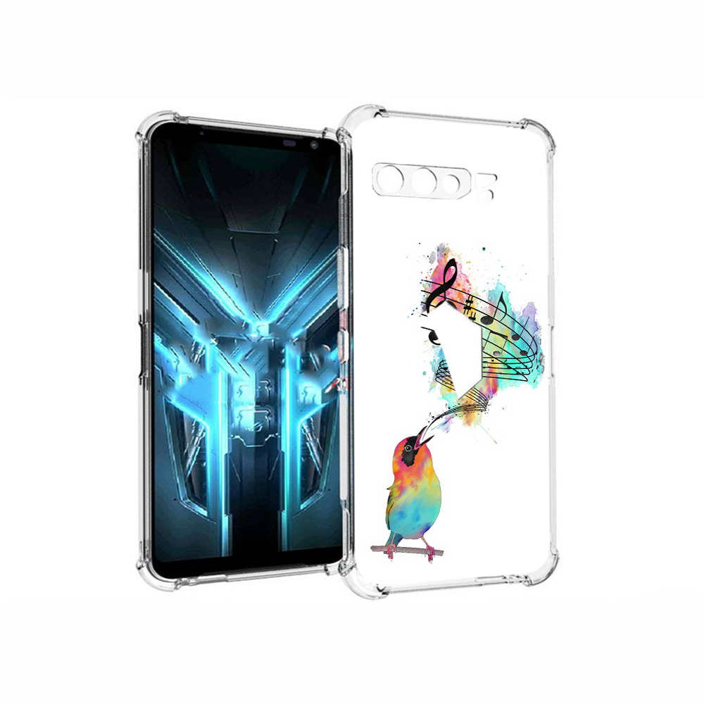 

Чехол MyPads Tocco для Asus ROG Phone 3 певчая птичка, Прозрачный, Tocco