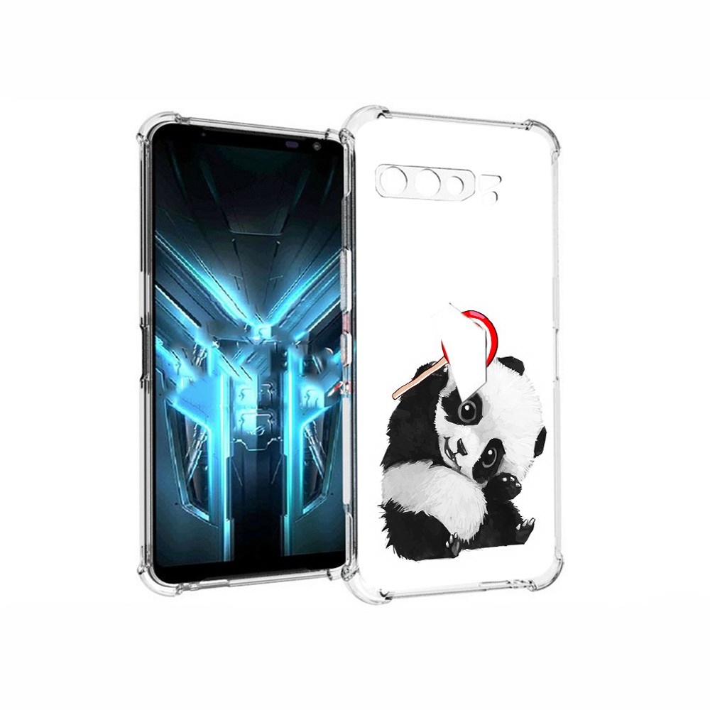 

Чехол MyPads Tocco для Asus ROG Phone 3 панда с леденцом, Прозрачный, Tocco