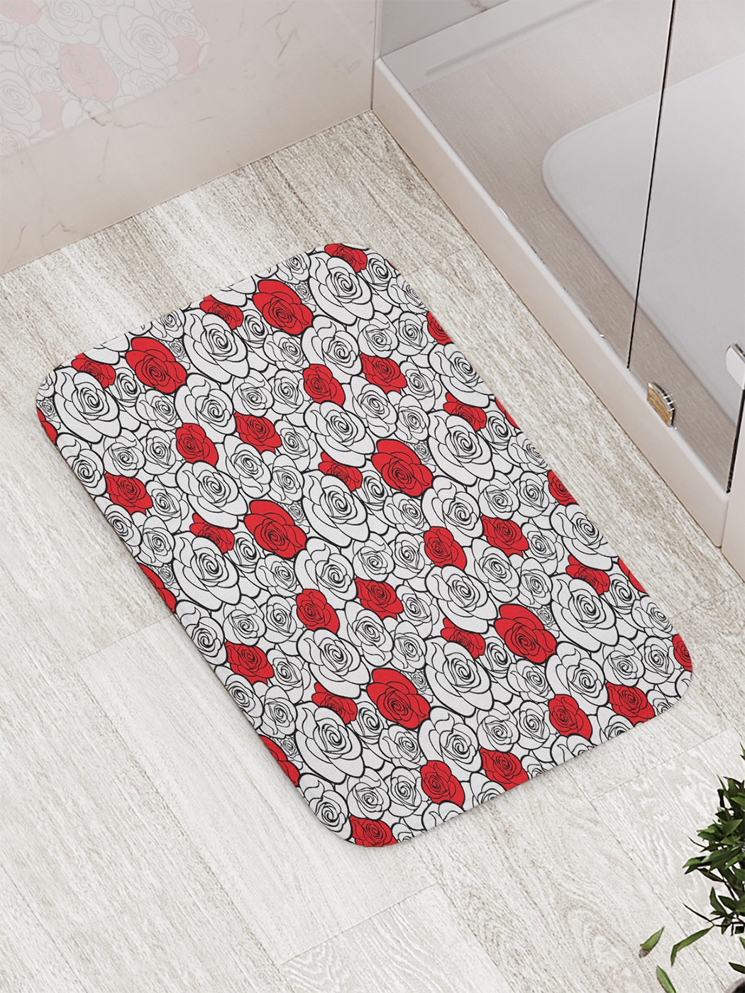 

Коврик противоскользящий для ванной, сауны, бассейна, 77х52 см bath_80280 JoyArty