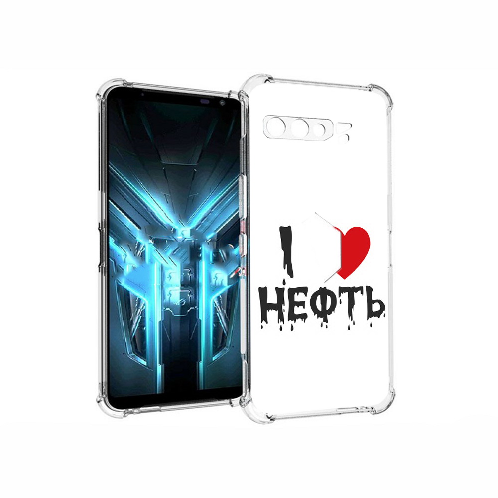 

Чехол MyPads Tocco для Asus ROG Phone 3 нефть, Прозрачный, Tocco