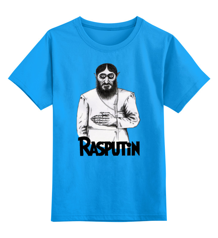 

Детская футболка Printio Rasputin цв.голубой р.128, 0000000726845