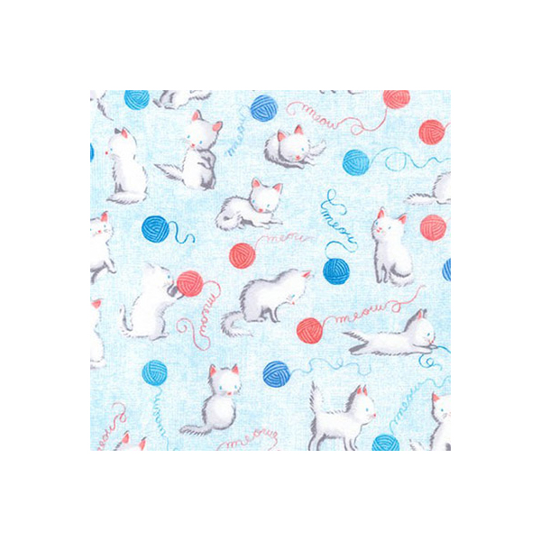 

Ткань Peppy Cuddly kittens flannel AUNF-16978-4 BLUE 100x110 см 146+/-5 г/м2, Голубой